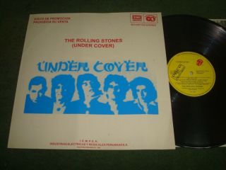 Rolling Stones " Under Cover " Misprint Promo Diff Cov Perulp Complete W/lyrics