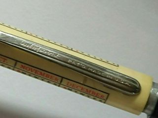 Vintage AUTOPOINT Advertising Mechanical Pencil Calendar 1946,  47 Peterson Bldrs 3