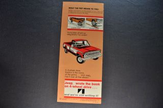 1977 Jeep Pickup Truck Comparison Brochure Golden Eagle 77 3