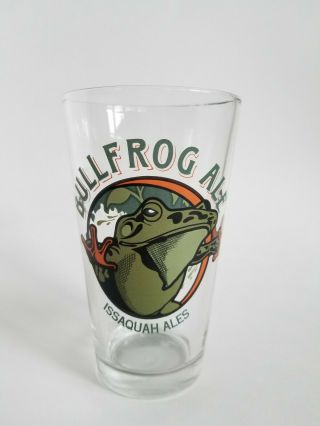 Bullfrog Ale Issaquah Ales Take A Flying Leap Frog Beer Pint Glass Tumbler