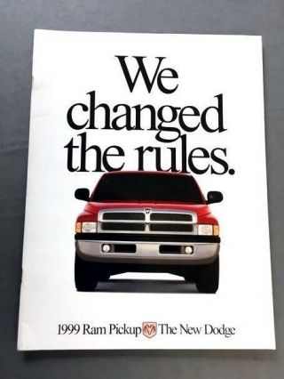 1999 Dodge Ram Truck 36 - Page Big Sales Brochure Book