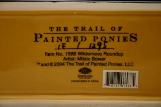 Wilderness Roundup painted pony By Mitzie Bower 1E/1,  295 - 2004 item 1588 - 3