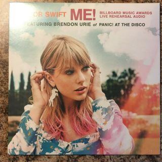 Taylor Swift Me Billboard Live Rehearsal Audio 7 " Vinyl Picture Sleeve Rare