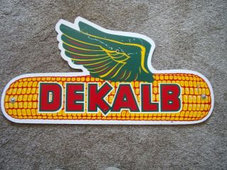 Vintage Dekalb Flying Ear Seed Corn Farm 31 " Sign