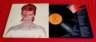 David Bowie - Aladdin Sane - 1973 Uk 1st Pressing - Inner - Near