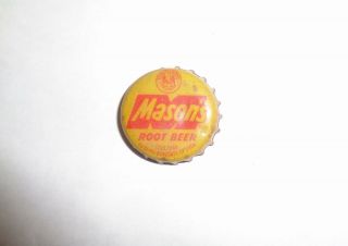 Vintage Masons Root Beer Soda Bottle Cap Louisiana Tax Stamp