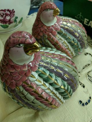 Vintage Ceramic Quail Birds - Decor Collectibles