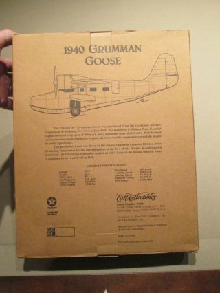 Ertl Wings of Texaco 1940 Grumman Goose airplane 4th in series - Never displayed 2