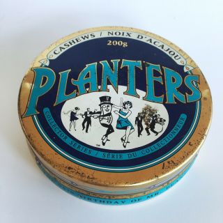 Vintage Mr Peanut Planters Cashew Nut Tin 75th Anniversary Collectors Series