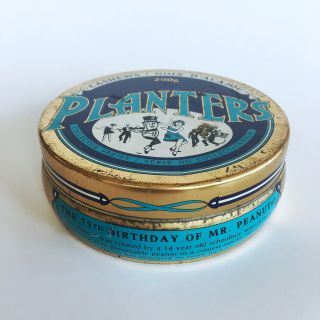 Vintage Mr Peanut Planters Cashew Nut Tin 75th Anniversary Collectors Series 2