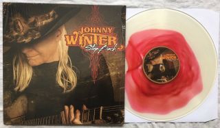 Johnny Winter Step Back Lp Limited Colored Blood Red Bullseye/clear Vinyl Ex/ex