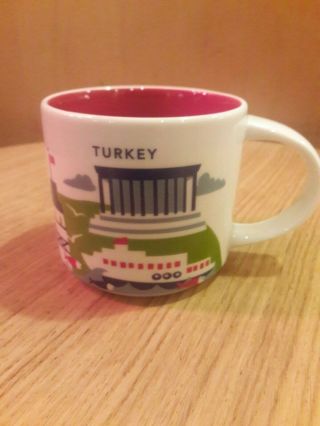 Starbucks Turkey Country Icon Mug Collector Series 16 Oz Mug Cup 2016