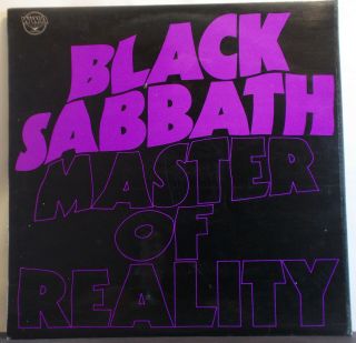 Black Sabbath Master Of Reality Uk Lp On Wwa (1973),  Poster - Ozzy Doom Metal
