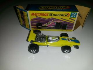 Matchbox Superfast 34 Formula 1 Racing Car Mint/boxed