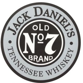 Jack Daniels Old 7 Tennessee Whiskey 7 " Diameter Metal Sign