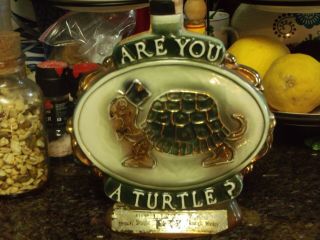 Vintage 1975 Jim Beam Decanter (are You A Turtle)