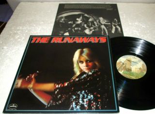 The Runaways Self Titled 1976 Debut Lp Nm Us Mercury Vinyl Joan Jett Lita Ford