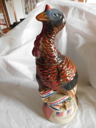 Vintage Wild Turkey Decanter Austin Nichols Porcelain Whiskey Bottle 2 Of 4 Old