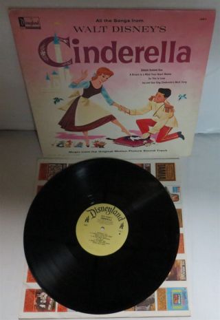 Cinderella Music From The Soundtrack Lp Vinyl Record Walt Disney