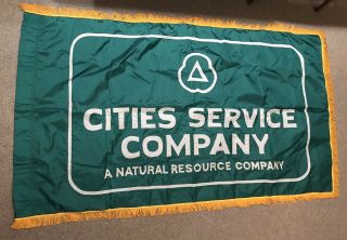 Large Cities Service Nylon Flag Banner 64” X 38”