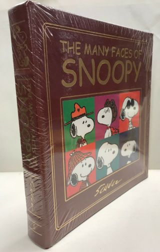 The Many Faces Of Snoopy By Charles Schulz Easton Press Leather New/sealed