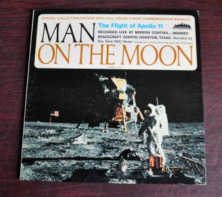 Man On The Moon,  Apollo 11 Moon Landing (vinyl Lp With Book)