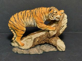 Siberian Tiger Figurine Hand - Painted Limited Edition Made In England