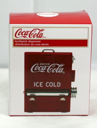 Tablecraft Coca - Cola Cc304 Vending Machine Toothpick Dispenser Red