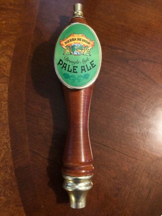 Collectible Sierra Nevada Draught Style Pale Ale Beer Wooden Beer Tap Handle Keg