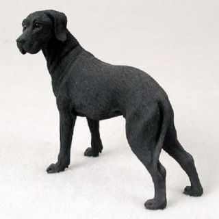 Great Dane Dog Hand Painted Resin Figurine Statue Collectible Black Uncropped