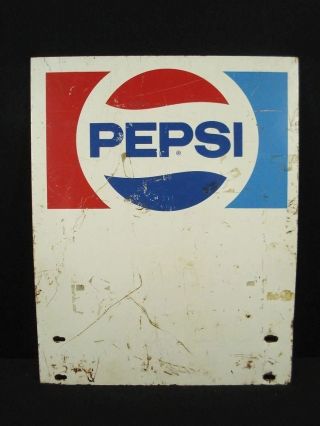 Vintage Pepsi Cola Steel Sign 20 " X 15 3/4 "