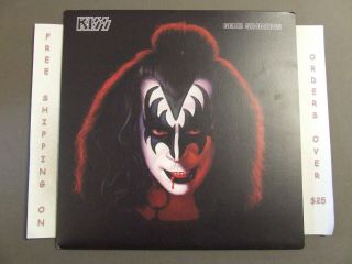 Kiss Gene Simmons Solo Album Lp W/ Poster & Picture Sleeve Reissue