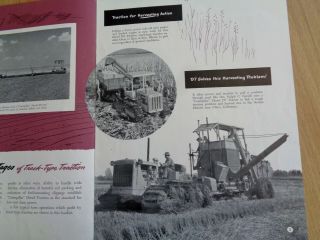 Caterpillar Traction Action brochure D2 D4 D6 D7 tractors 1940s 2