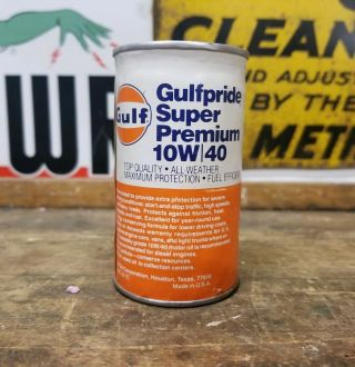 Vintage Gulf Gulfpride Oil Can Golf Ball Advertising Giveaway