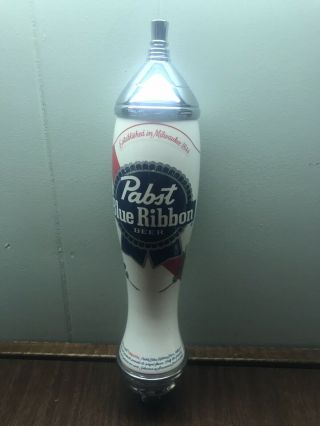Vintage Pabst Blue Ribbon Pbr Pub Can Beer Draft Tap Handle 11 1/2” Exc.  Cond.