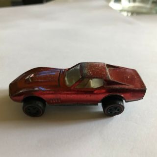 Hot Wheels Redlines Custom Corvette In Red 1:64 Diecast Car