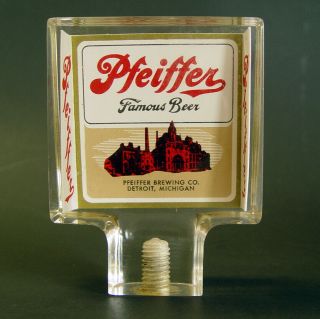 Old Beer Distributor Fresh Pfeiffer Beer Tap Handle Ready To Display/use