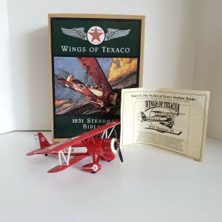 Wings Of Texaco 1931 Stearman Biplane Airplane Coin Bank •3rd In Series•