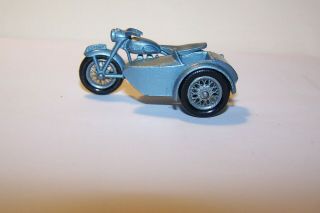 Lesney Matchbox Triumph Motorcycle With Sidecar 4c Issued 1960