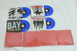 Epitaph 3 " Blue Vinyl Mini Records 4pc Rancid Bad Religion Interrupters