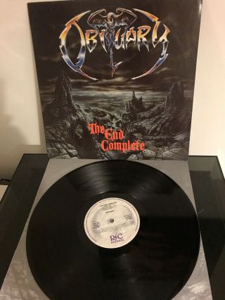 Obituary The End Complete Lp 1992 R/c Records Vinyl Death Thrash