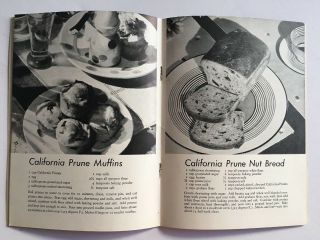 1933 Prunes For Epicures Booklet,  1942 Prune Recipe File,  Vintage California NRA 5