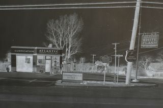 1941 Atlantic Gas Station Negative Main & Harlem,  Snyder,  Ny Large