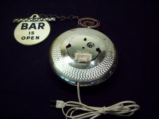 Vintage SPARTUS backward running bar clock 5