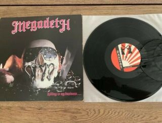 Megadeth Killing Is My Business 1st Press 1985 Banzai Records Canada Rare Vinyl