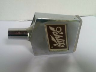 Vintage Schlitz Beer Keg Tapper Knob Tap Handle MilwaukeeWi Silver Chrome Lucite 5