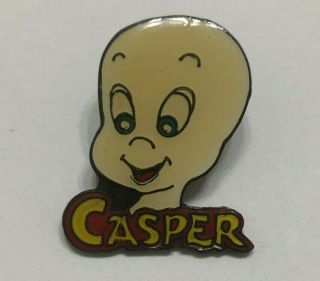Rare Htf Casper The Friendly Ghost Vintage Ghostbusters Collectible Metal Pin