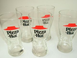 Pizza Hut Pilsner Beer Glass Beer Cups Set Of 5 10 Oz Vintage