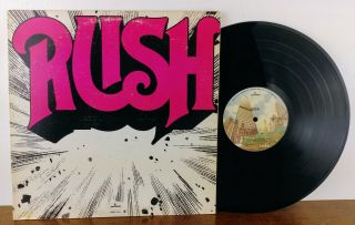 Rush Self Titled S/t Lp 1974 Usa Mercury Srm - 1 - 1011 Palm Tree Label Masterdisk