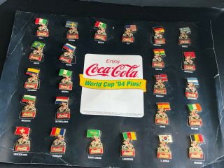 1994 Coca Cola Full Set Of Football Soccer World Cup 94 